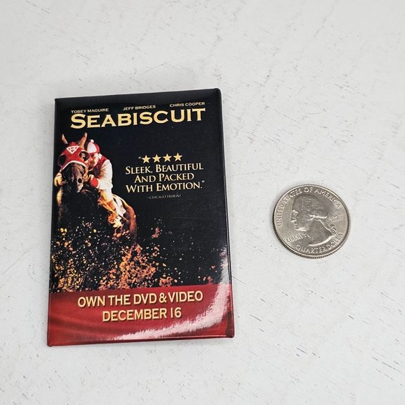 Seabiscuit Movie DVD Video Button Pin Advertising Promotional - Picture 3 of 3